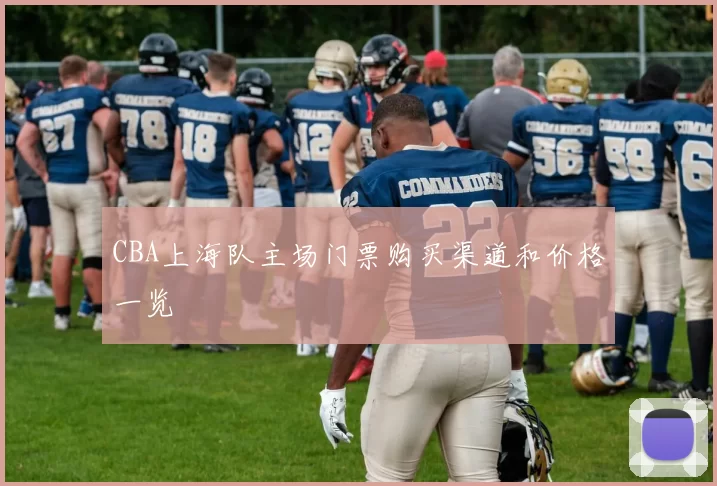 CBA上海队主场门票购买渠道和价格一览