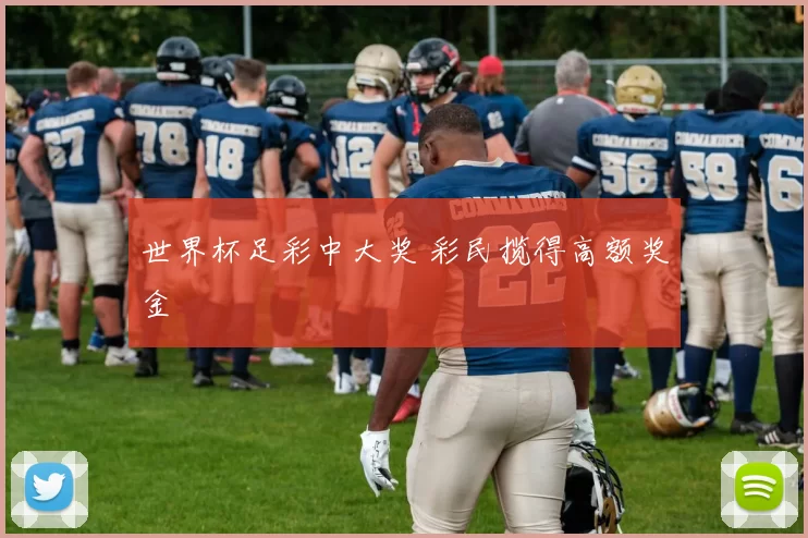 世界杯足彩中大奖 彩民揽得高额奖金